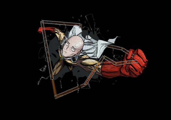 One-Punch Man rollercoaster simulation in C++